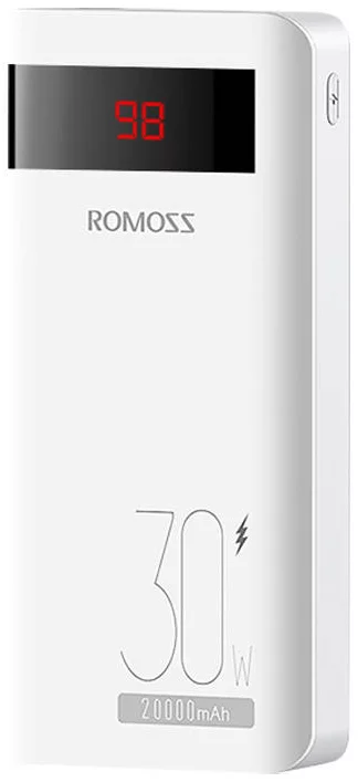 Levně Nabíječka Romoss Sense6PS Pro Powerbank 20000mAh, 30W (white) (6936857200949)