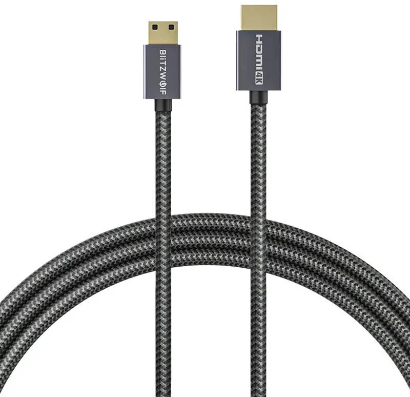 E-shop Kábel Blitzwolf BW-HDC4 HDMI to HDMI cable 4K, 1.2m (black) (5905316141155)