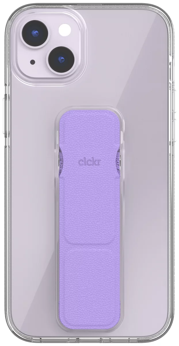 Huse CLCKR Gripcase Clear for iPhone 14 Plus clearurple (50952)
