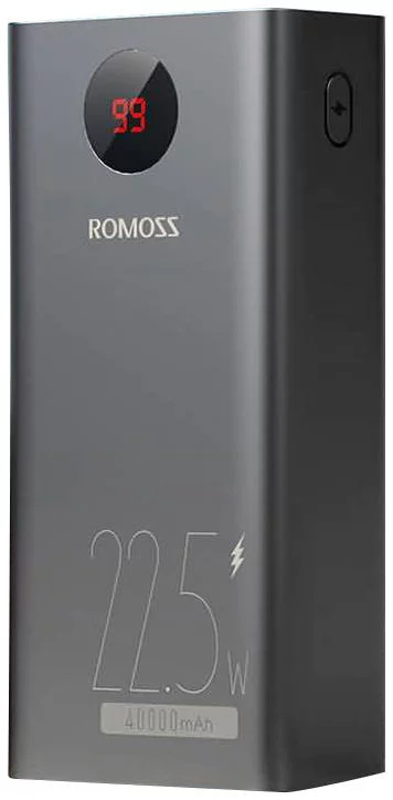 Charger Powerbank Romoss PEA40PF 40000mAh, 22.5W (black) (6973693499151)