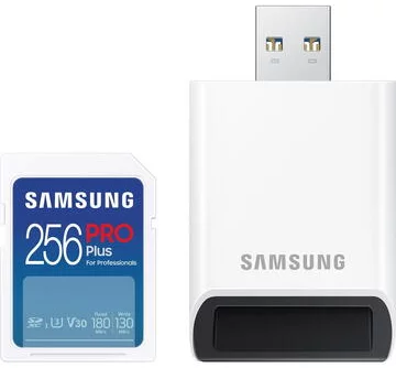 Pamäťová karta Samsung SDXC 256GB PRO PLUS + USB adapter (MB-SD256SB/WW)