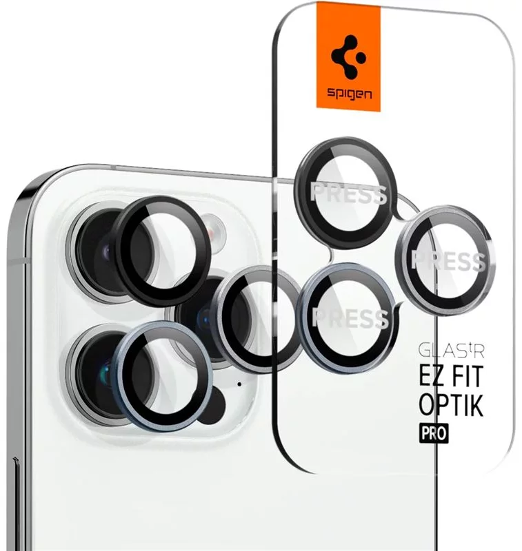 Ochranné sklo Spigen Glass EZ Fit Optik Pro 2 Pack, zero one - iPhone 14 Pro/iPhone 14 Pro Max (AGL06159)