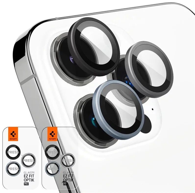 Spigen Camera Lens Screen Protector [GlasTR Optik] designed for iPhone 11  Pro/iPhone 11 Pro Max - Silver [2 Pack]
