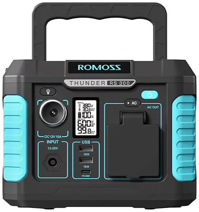 E-shop Elektrocentrála Romoss RS300 Thunder Series Portable Power Station, 300W, 231Wh (6936857202264)
