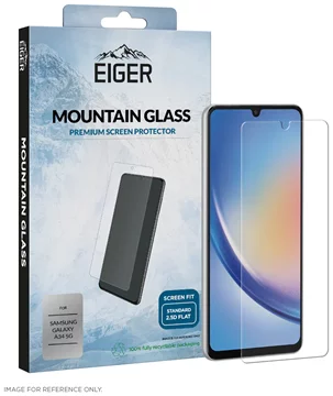 Eiger Mountain Glass Screen Protector 2.5D for Samsung Galaxy A34 5G in Clear / Transparent (EGSP00880)