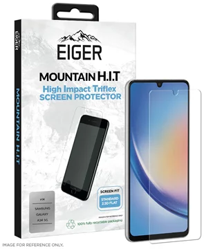 Eiger Mountain H.I.T Screen Protector (1 Pack) for Samsung Galaxy A34 5G in Clear / Transparent (EGSP00885)