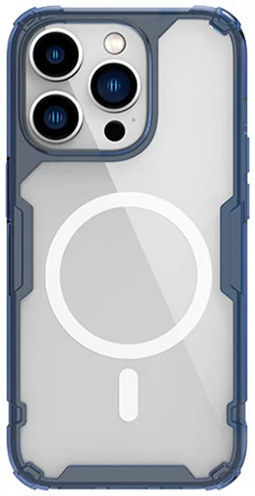 Levně Kryt Nillkin Nature TPU Pro Magnetic Case for Apple iPhone 14 Pro, Blue (6902048248601)