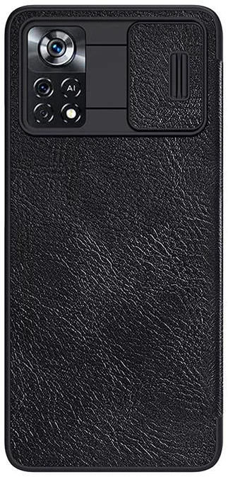 Levně Pouzdro Nillkin Qin Leather Pro case for Xiaomi Poco X4 Pro 5G, black (6902048245891)