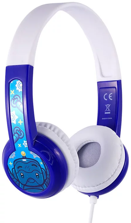 Levně Sluchátka Wired headphones for kids Buddyphones DiscoverFun, Blue (630282193055)