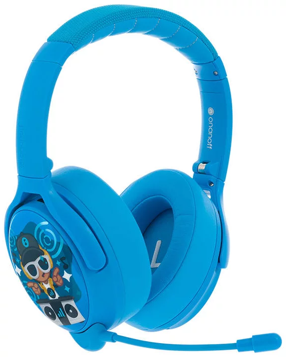 Levně Sluchátka Wireless headphones for kids Buddyphones Cosmos Plus ANC, Blue (4897111740163)