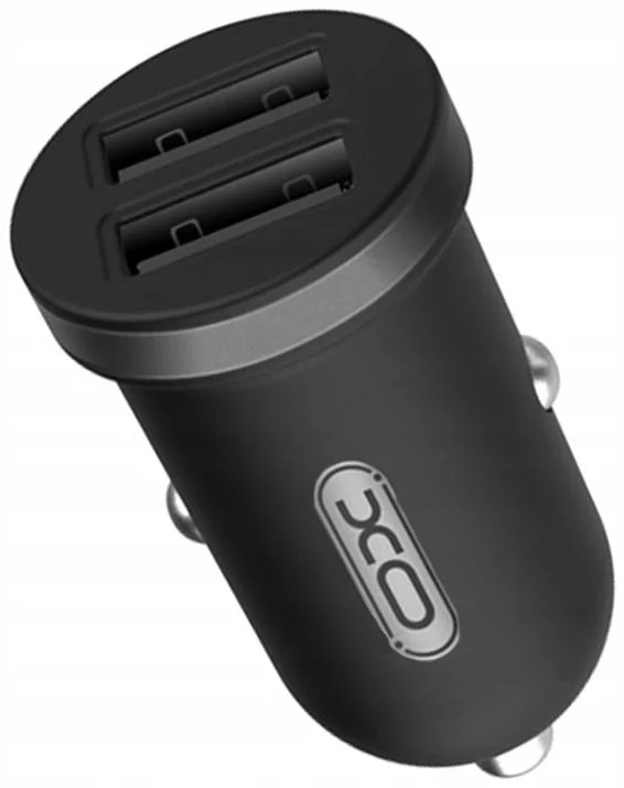 Nabíječka do auta Mini car charger with Lighting Cable XO TZ08, black (6920680863181)