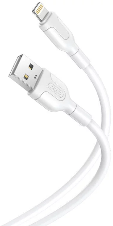 Levně Kabel Cable USB to Lightning XO NB212 2.1A, white (6920680827848)