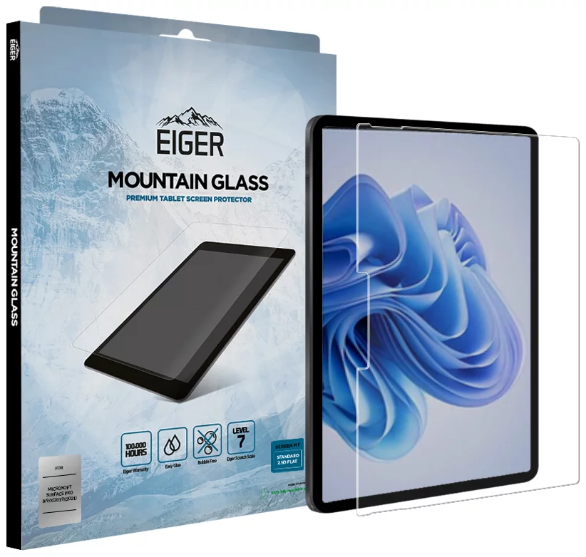 Ochranné sklo Eiger Mountain Glass Tablet Screen Protector 2.5D Microsoft Surface Pro 8 / 9 / X (2019) / (2021) (EGSP00892)