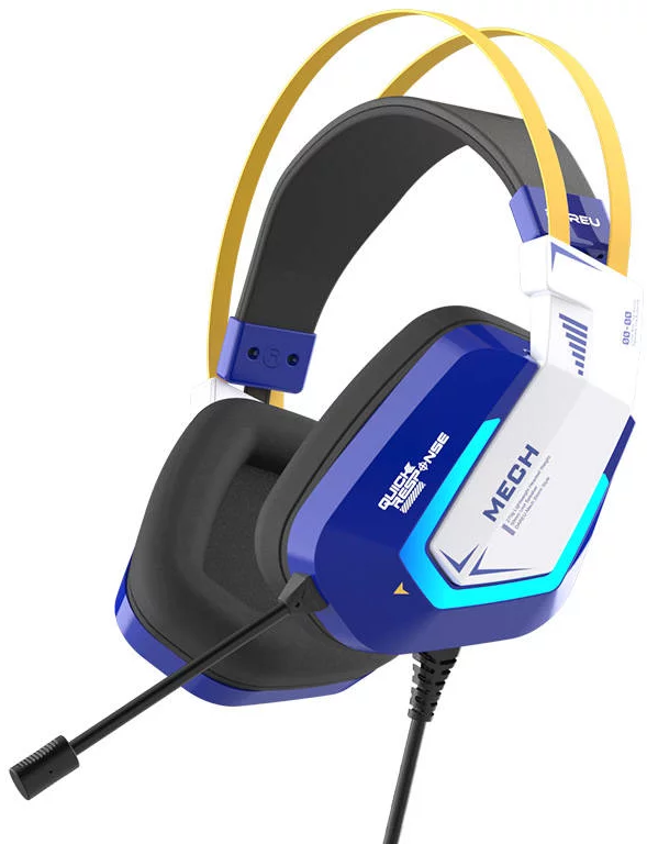 Levně Sluchátka Gaming headphones Dareu EH732 USB RGB, blue (6950589911775)