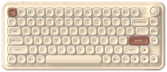 Levně Klávesnice Mechanical keyboard Dareu Z82 Bluetooth + 2.4G, brown (6950589913632)