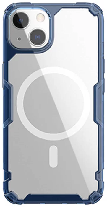 Levně Kryt Magnetic Case Nillkin Nature TPU Pro for Apple iPhone 13, Blue (6902048230392)