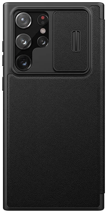 Levně Pouzdro Nillkin CamShield Leather case for Samsung Galaxy S22 Ultra, Black (6902048247550)