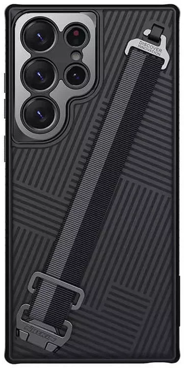 Levně Kryt Nillkin Strap case for Samsung Galaxy S23 Ultra, Black (6902048258457)