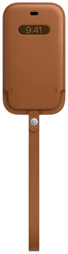 Levně Pouzdro iPhone 12 Pro Max Leather Sleeve wth MagSafe S.Brown (MHYG3ZM/A)