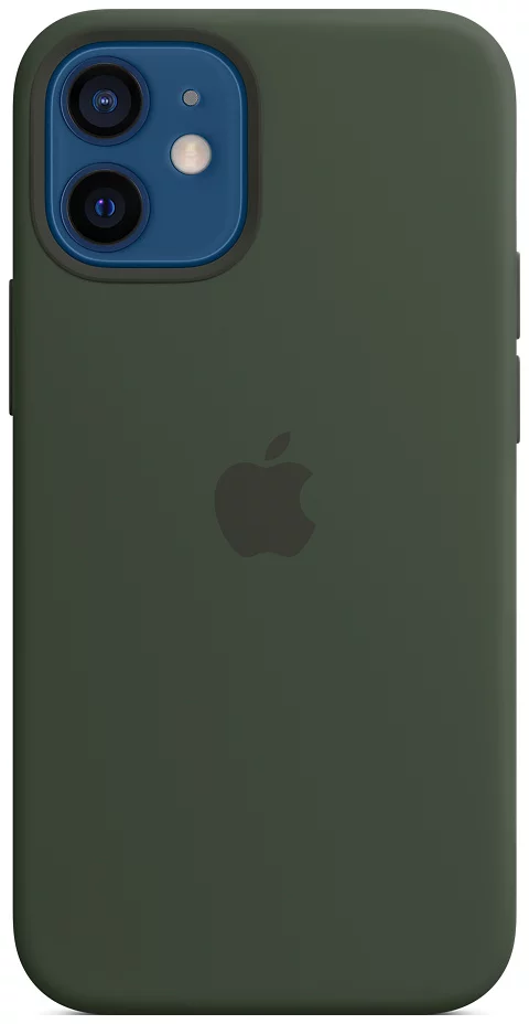 Levně Kryt iPhone 12 mini Silicone Case with MagSafe Green/SK (MHKR3ZM/A)