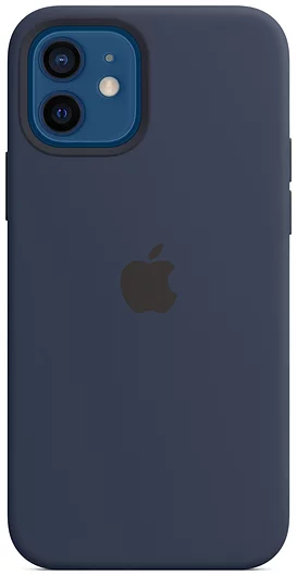 Levně Kryt iPhone 12 / 12 Pro Silicone Case w MagSafe D.Navy/SK (MHL43ZM/A)