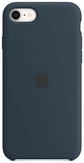 Levně Kryt iPhone SE Silicone Case - Abyss Blue (MN6F3ZM/A)