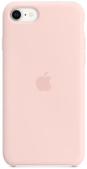 Levně Kryt iPhone SE Silicone Case - Chalk Pink (MN6G3ZM/A)