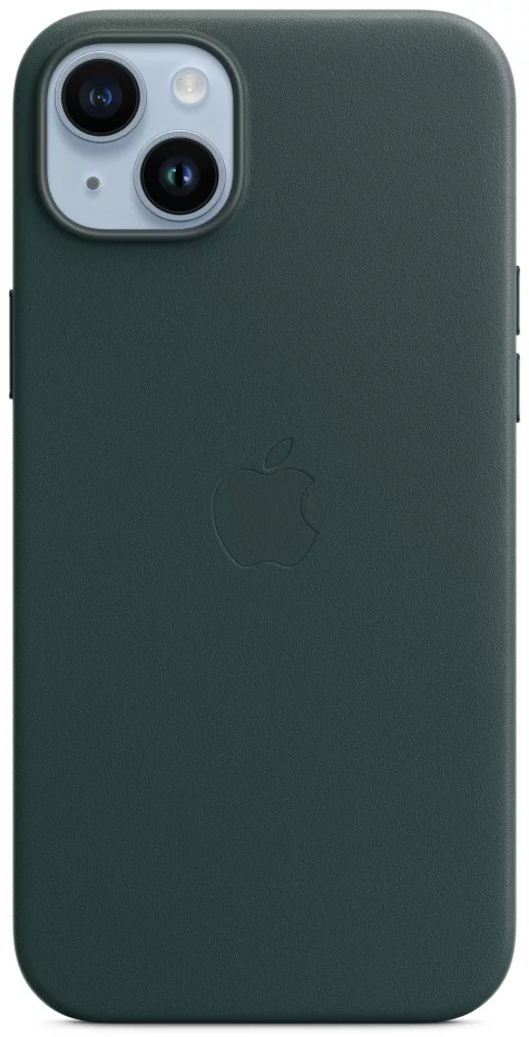 Levně Kryt iPhone 14 Plus Leather Case with MagSafe- Forest Green (MPPA3ZM/A)