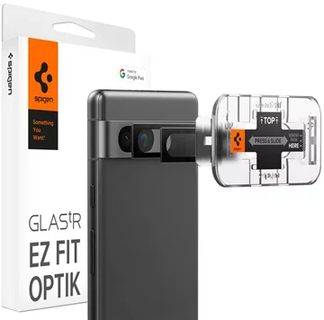 Spigen Glass EZ Fit Optik 2 Pack, black - Google Pixel 7a (AGL05970)