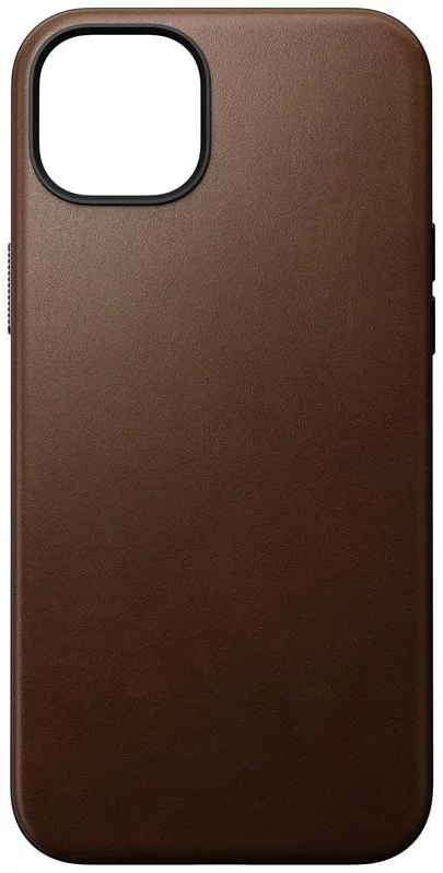 Levně Kryt Nomad Modern Leather Case, brown - iPhone 15 Plus (NM01610885)