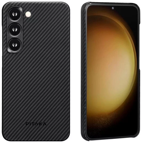 Levně Kryt Pitaka MagEZ 3 case, black/grey - Samsung Galaxy S23+ (KS2301S )