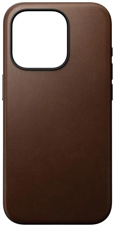 Levně Kryt Nomad Modern Leather Case, brown - iPhone 15 Pro (NM01614685)