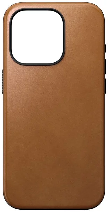 Levně Kryt Nomad Modern Leather Case, english tan - iPhone 15 Pro (NM01615385)
