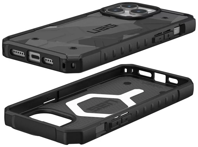 Case UAG Pathfinder SE MagSafe, geo camo iPhone 15 Pro Max