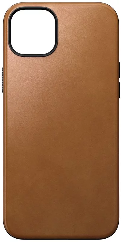 Levně Kryt Nomad Modern Leather Case, english tan - iPhone 15 Plus (NM01611585)