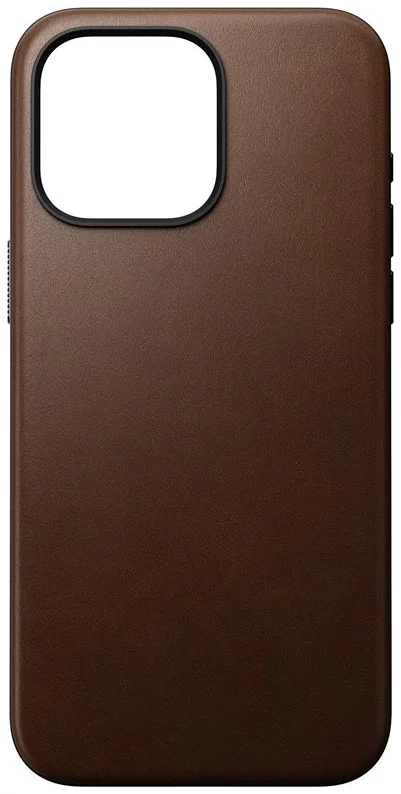 Levně Kryt Nomad Modern Leather Case, brown - iPhone 15 Pro Max (NM01619185)