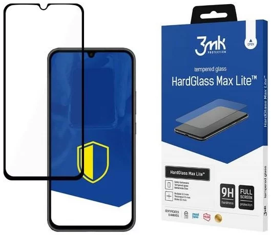 Levně Ochranné sklo 3MK HardGlass Max Lite Samsung Galaxy A34 5G black Fullscreen Glass Lite (5903108518369)