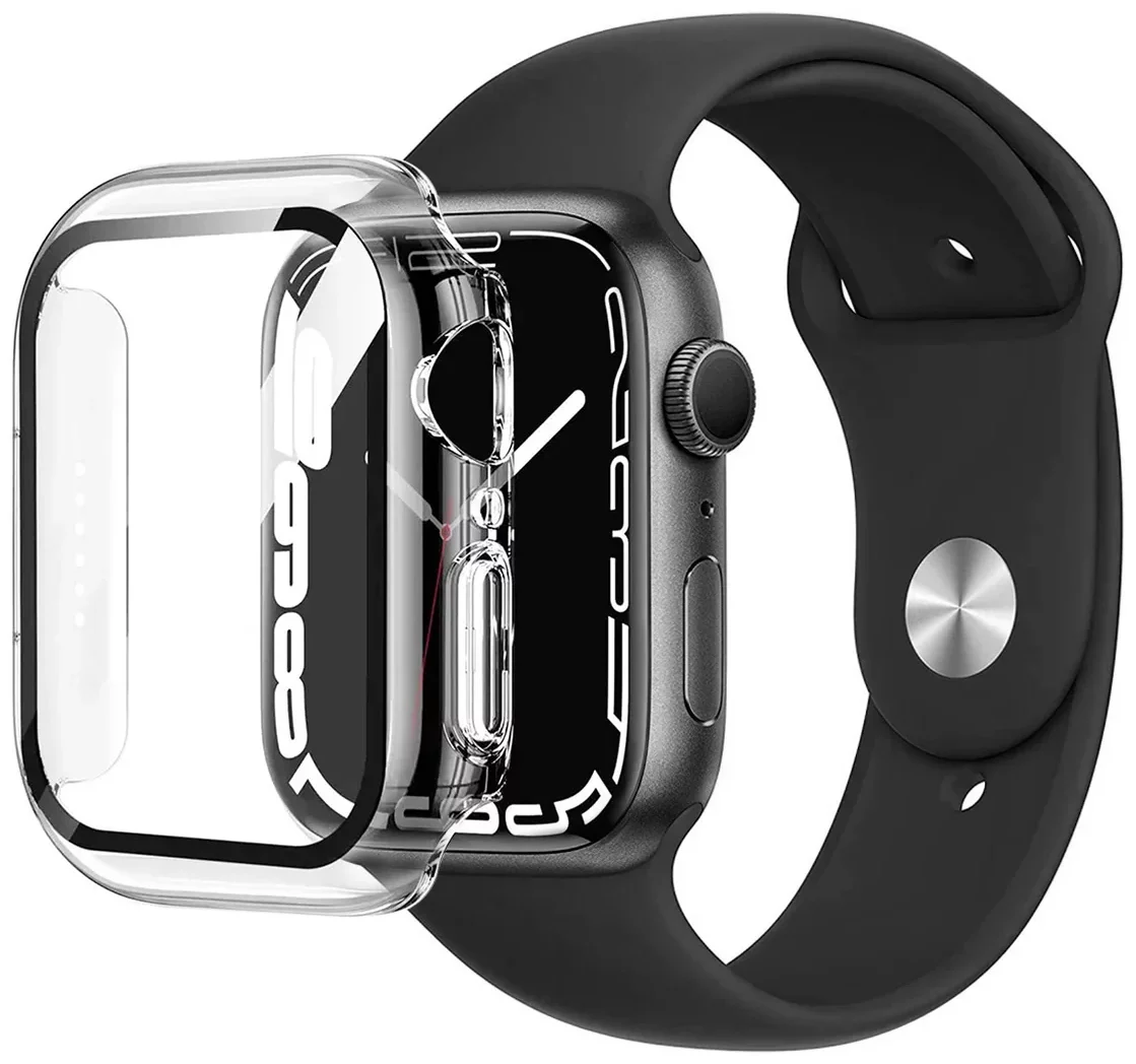 Púzdro Eiger Mountain Glass Full Case for Apple Watch 8 / 7 41mm in Clear (EGSP00896)