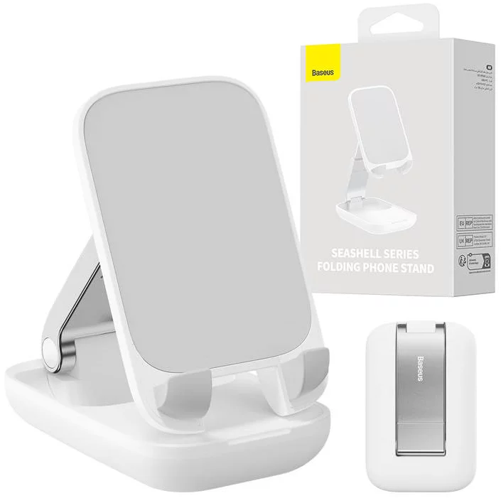 Stojan Folding Phone Stand Baseus, white (6932172630201)