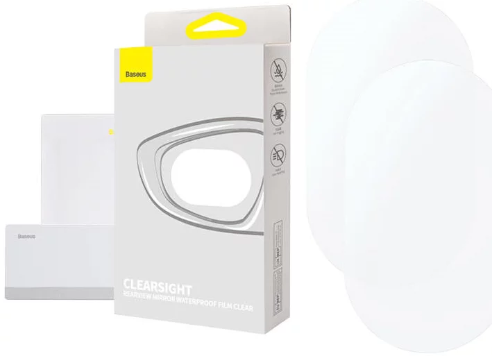 Levně Ochranná fólia ClearSight Rearview Mirror Waterproof Film Clear, Baseus Pack of 2 (6932172632045)