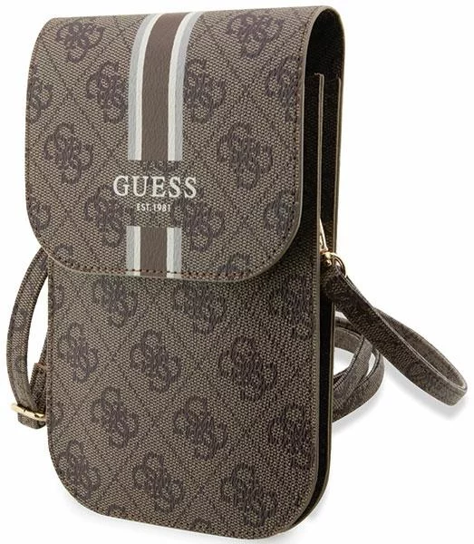 Levně Guess Handbag brown 4G Stripes (GUWBP4RPSW)