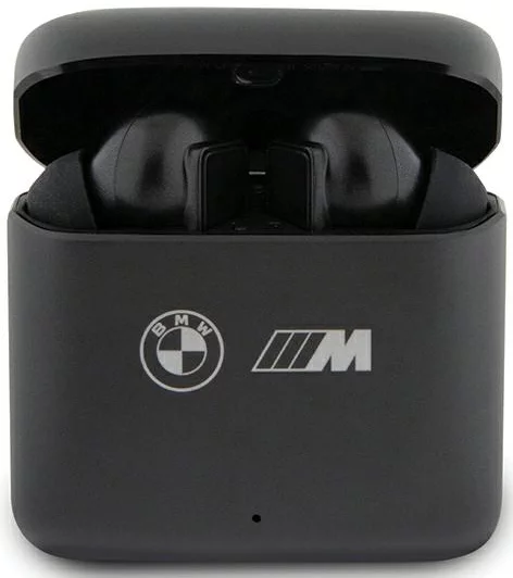 Levně Sluchátka BMW Bluetooth headphones BMWSES20MAMK TWS + docking station black M Collection (BMWSES20MAMK)