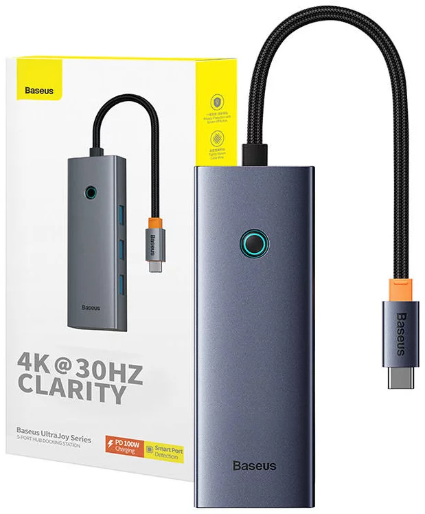 USB Hub 5-in-1 Hub Baseus UltraJoy Series USB-C to HDMI4K@30Hz+