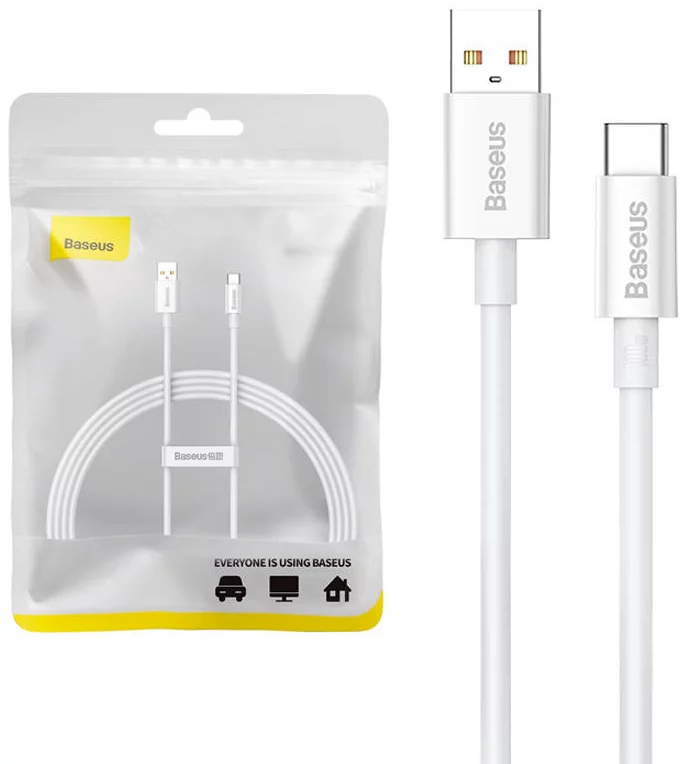 Kábel Cable USB do USB-C Baseus Superior 100W 1.5m (white)