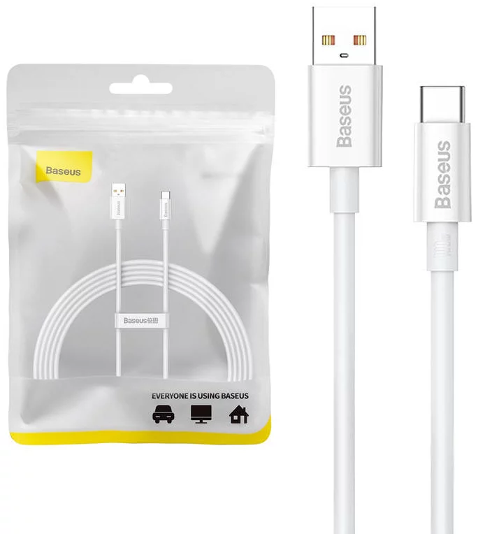 Kábel Cable USB do USB-C Baseus Superior 100W 2m (white)