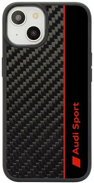 Kryt Audi Carbon Fiber Stripe iPhone 14 6.1" black hardcase AUS-TPUPCIP14-R8/D1-BK (AUS-TPUPCIP14-R8/D1-BK)