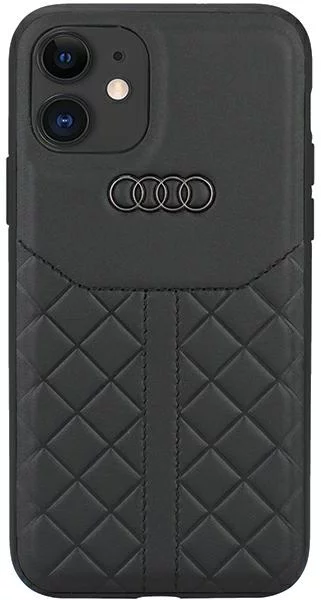 Levně Kryt Audi Genuine Leather iPhone 11 / Xr 6.1" black hardcase AU-TPUPCIP11R-Q8/D1-BK (AU-TPUPCIP11R-Q8/D1-BK)