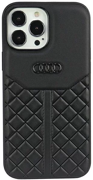 Levně Kryt Audi Genuine Leather iPhone 13 Pro 6.1" black hardcase AU-TPUPCIP13P-Q8/D1-BK (AU-TPUPCIP13P-Q8/D1-BK)