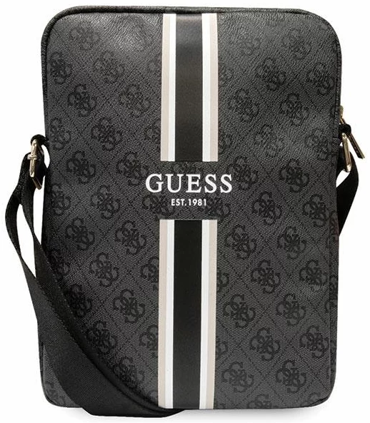 Levně Guess Bag GUTB10P4RPSK 10" black 4G Stripes Tablet Bag (GUTB10P4RPSK)