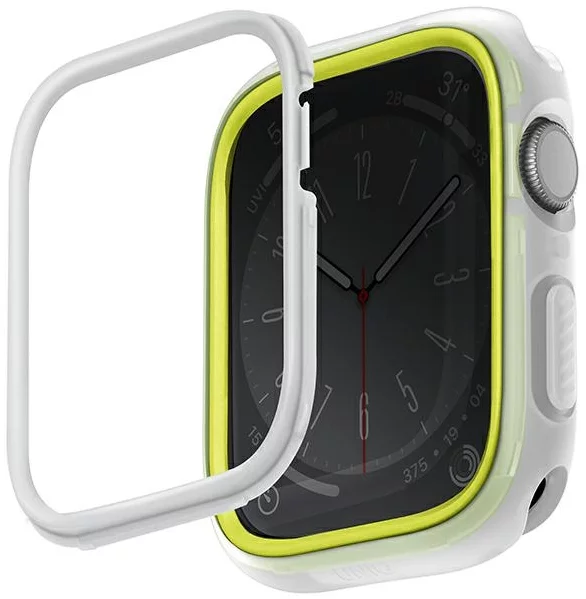 Púzdro UNIQ case Moduo Apple Watch Series 4/5/6/7/8/SE/SE2 40/41mm lime-white (UNIQ-41MM-MDFLIMWHT)